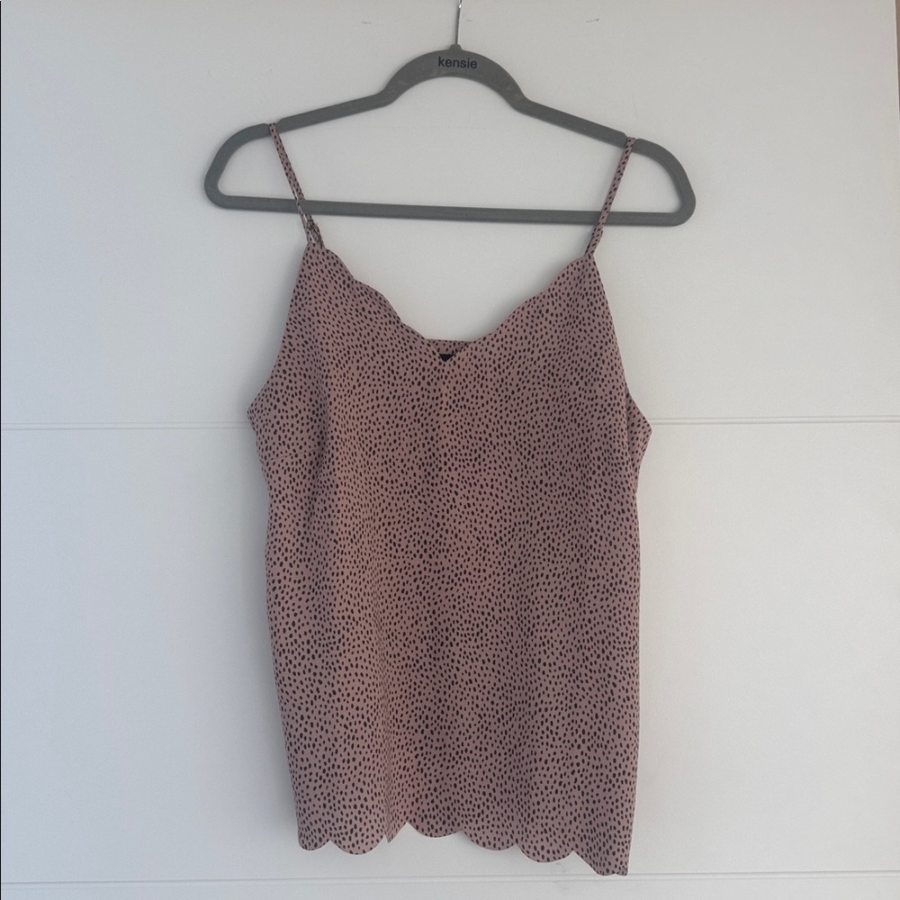 Halogen Pink and Black Camisole